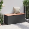 Banc de jardin Noir 100 x 40 x 43 cm Acier 537605537605