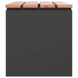 Banc de jardin Noir 100 x 40 x 43 cm Acier 537605537605