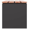 Banc de jardin Noir 100 x 40 x 43 cm Acier 537605537605