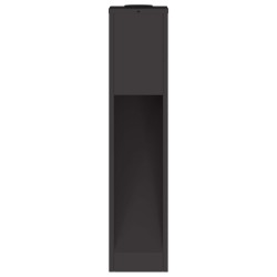 Lumière de Chemin LED Solaire 2 pcs Noir Acier laminé à froid 537610537610