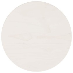 Dessus de table Blanc Ø30x2,5 cm Bois de pin massif 537616537616