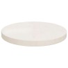 Dessus de table Blanc Ø30x2,5 cm Bois de pin massif 537616537616