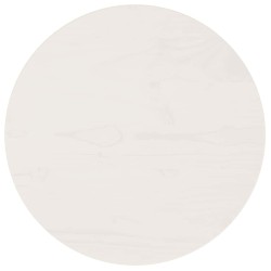Dessus de table Blanc Ø40x2,5 cm Bois de pin massif 537617537617