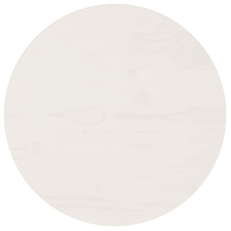 Dessus de table Blanc Ø40x2,5 cm Bois de pin massif 537617537617