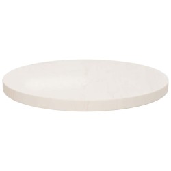 Dessus de table Blanc Ø40x2,5 cm Bois de pin massif 537617537617