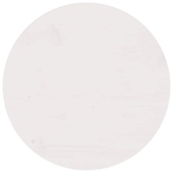 Dessus de table Blanc Ø50x2,5 cm Bois de pin massif 537618537618