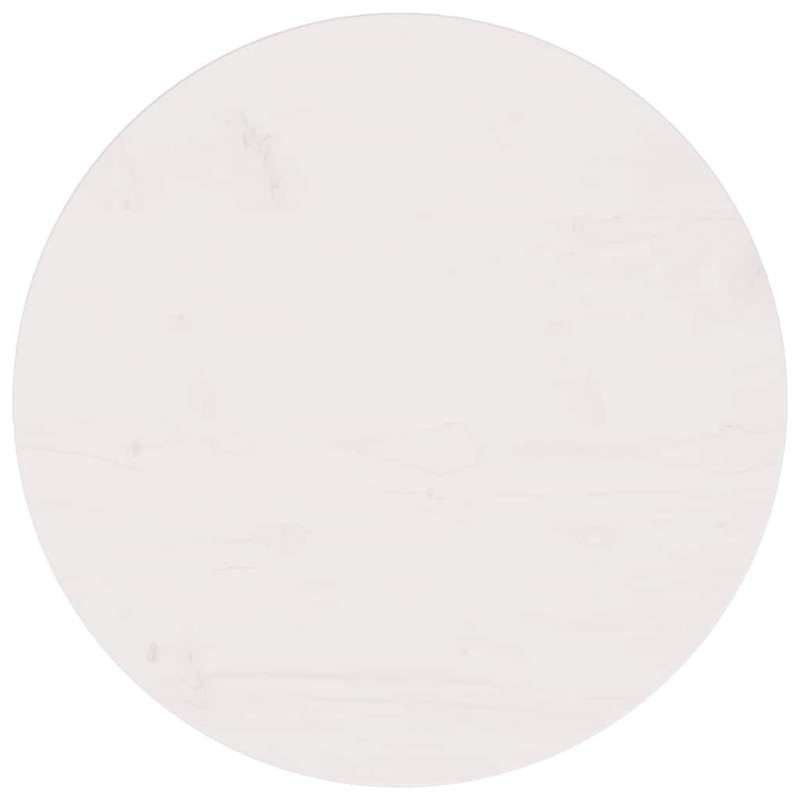 Dessus de table Blanc Ø50x2,5 cm Bois de pin massif 537618537618