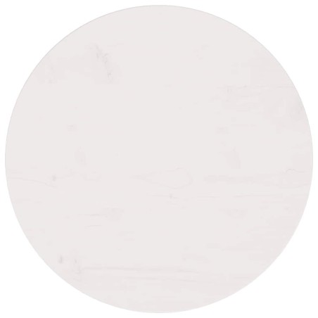 Dessus de table Blanc Ø50x2,5 cm Bois de pin massif 537618537618