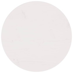 Dessus de table Blanc Ø60x2,5 cm Bois de pin massif 537619537619