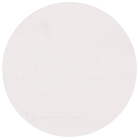 Dessus de table Blanc Ø60x2,5 cm Bois de pin massif 537619537619