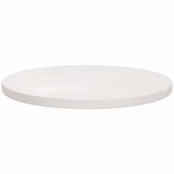 Dessus de table Blanc Ø60x2,5 cm Bois de pin massif 537619537619