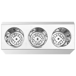 Porte-couverts 3 grilles Rectangulaire Acier inoxydable  537621537621