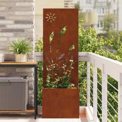Écran de confidentialité de jardin Fretwork Rouillé 50 x 150 cm 537622537622