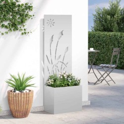 Écran de confidentialité de jardin Fretwork Argenté 50 x 140 cm 537625537625