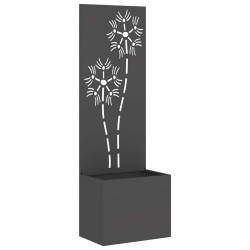 Écran de confidentialité de jardin Floral Noir 50 x 32 x 150 cm 537631537631