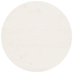 Dessus de table Blanc Ø70x2,5 cm Bois de pin massif 537632537632