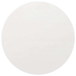 Dessus de table Blanc Ø80x2,5 cm Bois de pin massif 537633537633