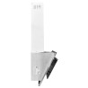 Hotte murale 60 cm Acier inoxydable et verre trempé Argenté 537636537636