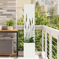 Écran de confidentialité de jardin Fretwork Blanc 32 x 150 cm 537641537641