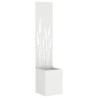 Écran de confidentialité de jardin Fretwork Blanc 32 x 150 cm 537641537641