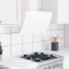 Hotte murale 60 cm Acier et verre trempé Blanc 537643537643