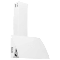 Hotte murale 60 cm Acier et verre trempé Blanc 537643537643