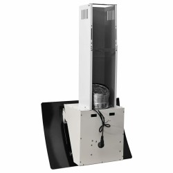 Hotte murale 60 cm Acier et verre trempé Blanc 537643537643