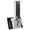 Hotte murale 60 cm Acier et verre trempé Blanc 537643537643