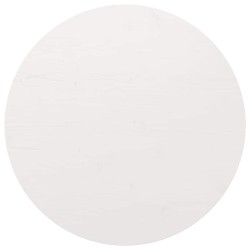 Dessus de table Blanc Ø90x2,5 cm Bois de pin massif 537645537645