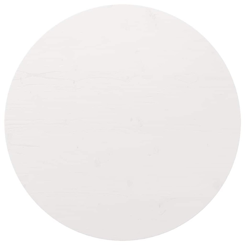 Dessus de table Blanc Ø90x2,5 cm Bois de pin massif 537645537645