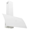 Hotte murale 90 cm Acier et verre trempé Blanc 537646537646
