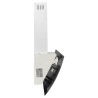 Hotte murale 90 cm Acier et verre trempé Blanc 537646537646