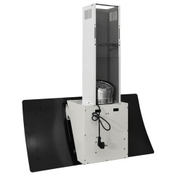 Hotte murale 90 cm Acier et verre trempé Blanc 537646537646