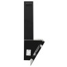 Hotte murale 60 cm Acier et verre trempé Noir 537650537650