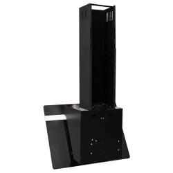 Hotte murale 60 cm Acier et verre trempé Noir 537650537650