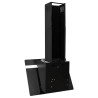 Hotte murale 60 cm Acier et verre trempé Noir 537650537650