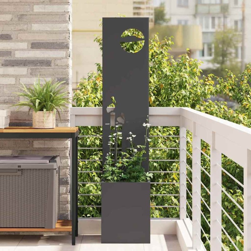 Écran de confidentialité de jardin Fretwork Noir 32 x 150 cm 537651537651