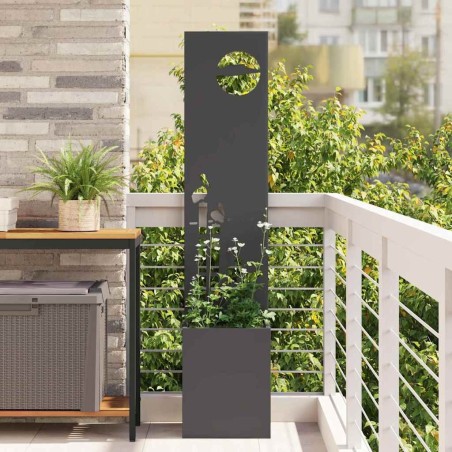 Écran de confidentialité de jardin Fretwork Noir 32 x 150 cm 537651537651