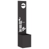 Écran de confidentialité de jardin Fretwork Noir 32 x 150 cm 537651537651
