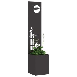 Écran de confidentialité de jardin Fretwork Noir 32 x 150 cm 537651537651