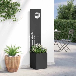 Écran de confidentialité de jardin Fretwork Noir 32 x 150 cm 537651537651