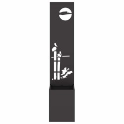 Écran de confidentialité de jardin Fretwork Noir 32 x 150 cm 537651537651