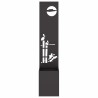 Écran de confidentialité de jardin Fretwork Noir 32 x 150 cm 537651537651