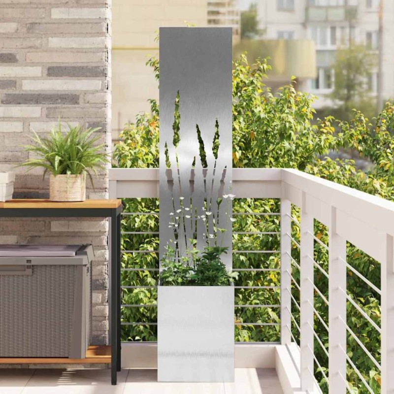 Écran de confidentialité de jardin Fretwork Argent 32 x 150 cm 537653537653
