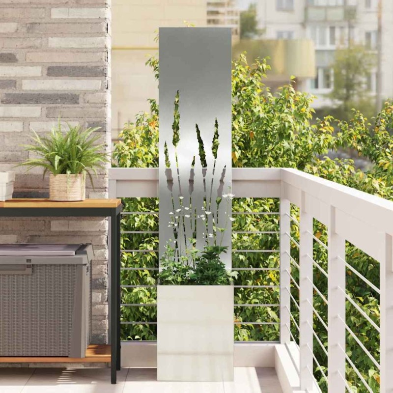 Écran de confidentialité de jardin Fretwork Argenté 32 x 150 cm 537654537654