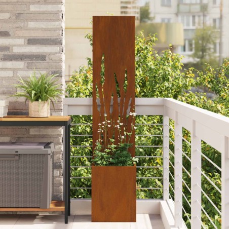 Écran de confidentialité de jardin Fretwork Rouillé 32 x 150 cm 537655537655