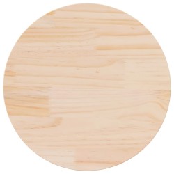 Dessus de table Ø60x2,5 cm Bois de pin massif 537656537656