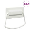 Poignées de Cabinet 12 pcs Blanc 85 x 45 mm Métал 537658537658