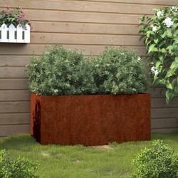 Jardinière 62x30x29 cm acier corten 537659537659