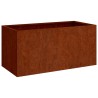 Jardinière 62x30x29 cm acier corten 537659537659
